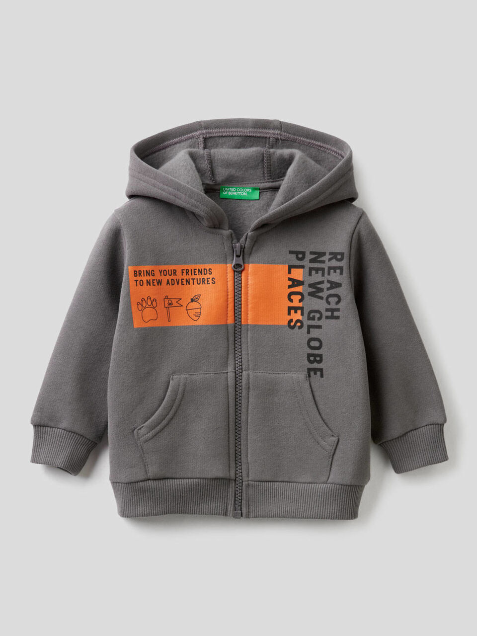 Sweatshirt mit Print und Kapuze image number 1