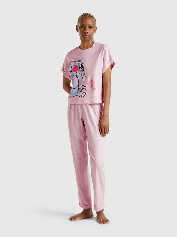 Gemusterte Hose aus Viskosemischung Damen