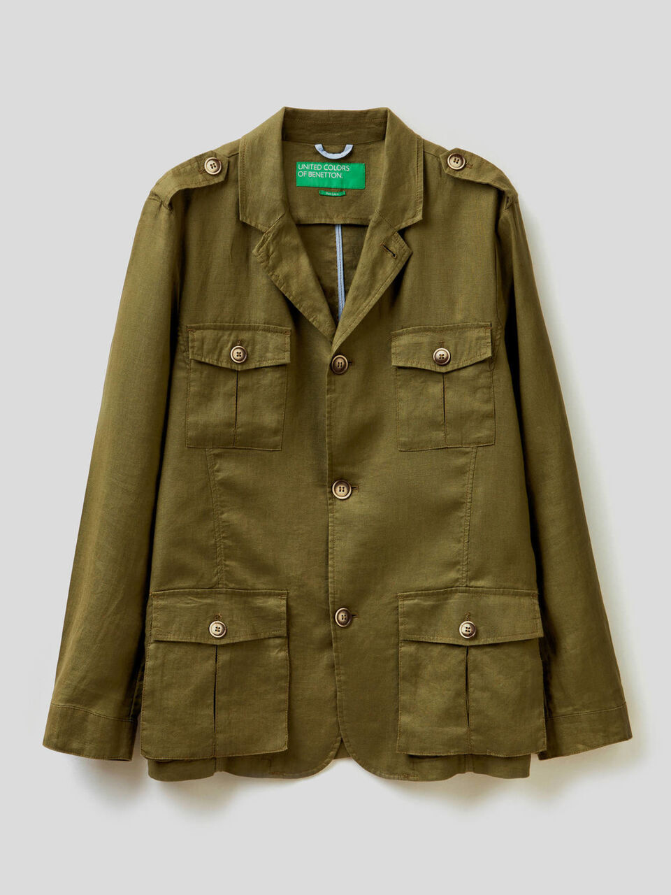 Jacke aus reinem Leinen mit Taschen image number 1
