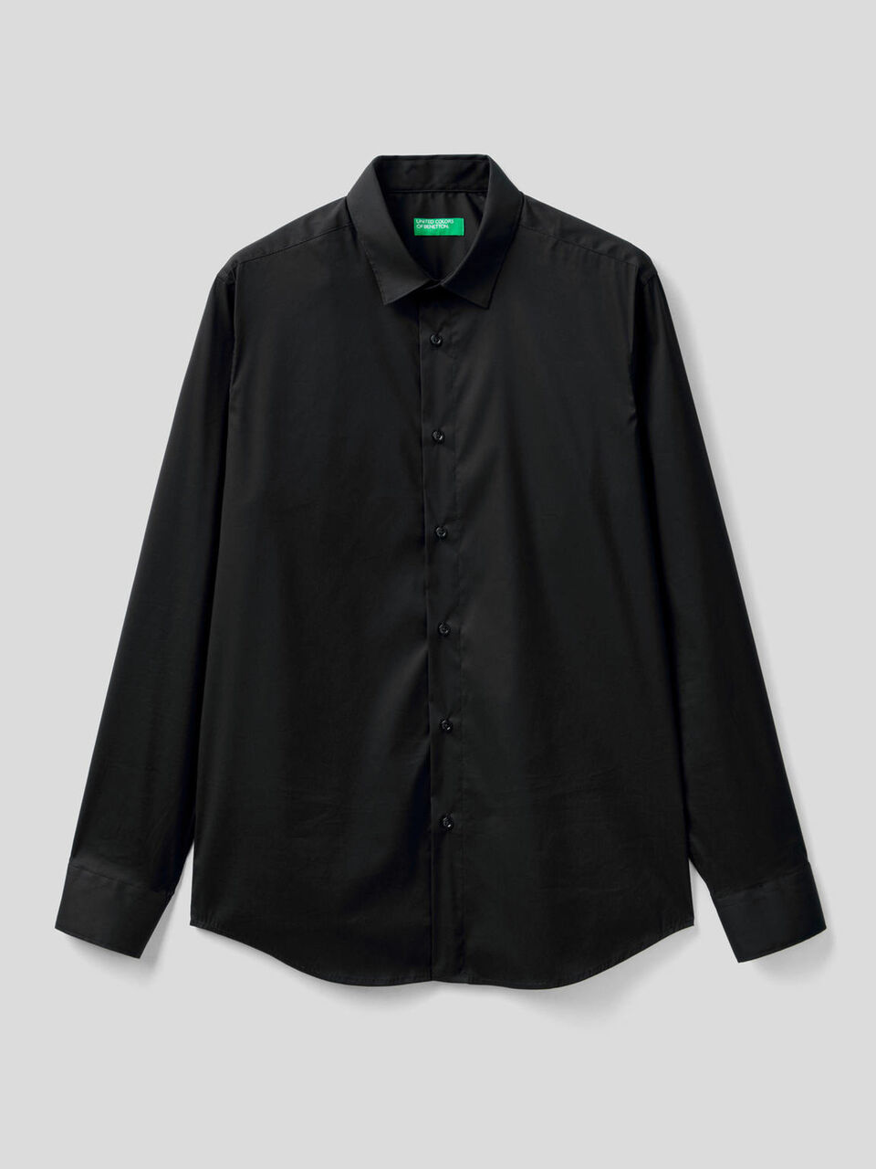 Einfarbiges Slim-Fit-Hemd image number 1