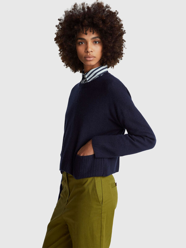 Pullover aus einer Woll-Viskose-Mischung Damen