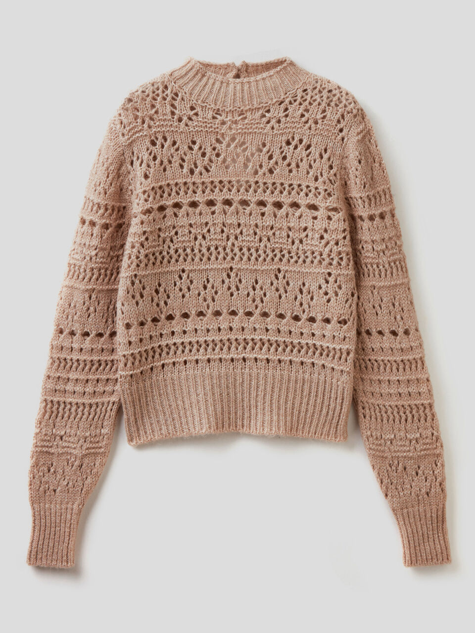 Pullover mit Verarbeitung im Lochmuster image number 1