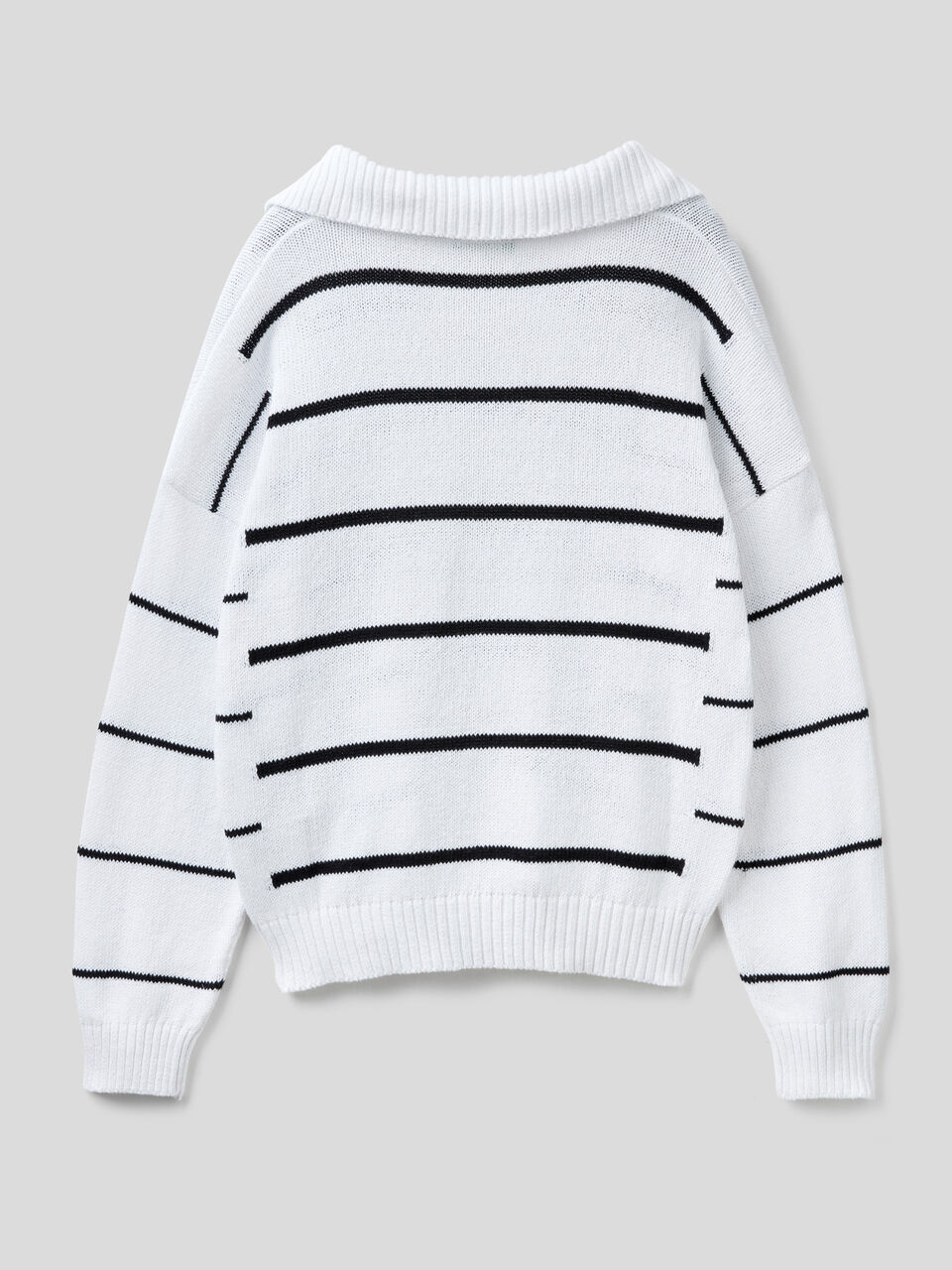 Pullover im Polo-Stil mit Streifenmuster image number 2
