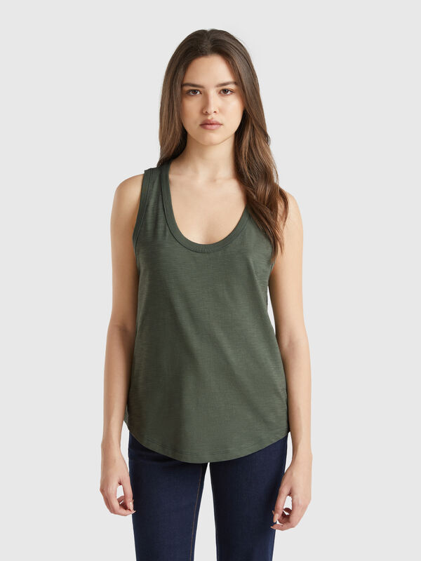Leichtes Tanktop aus Baumwolle Damen