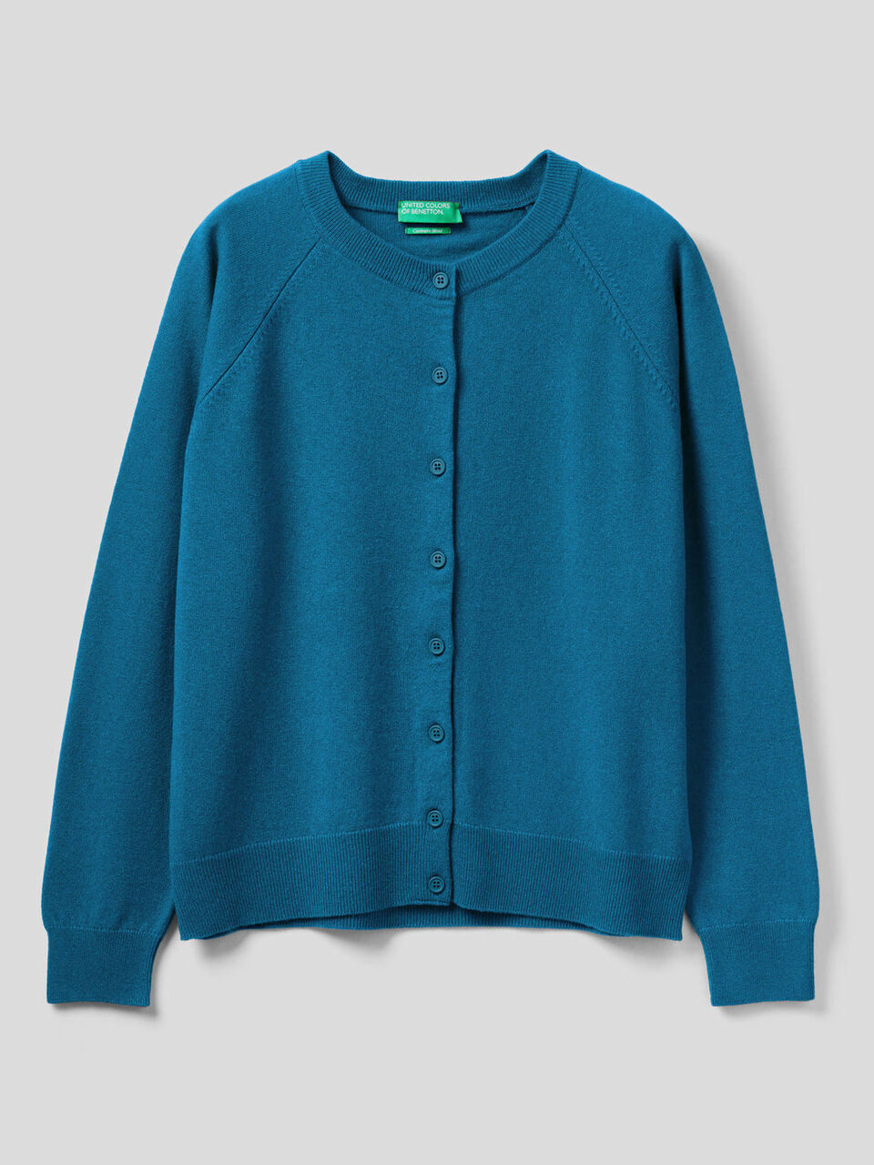 Strickjacke mit Rundausschnitt in einer Mischung aus Wolle und Cashmere image number 1