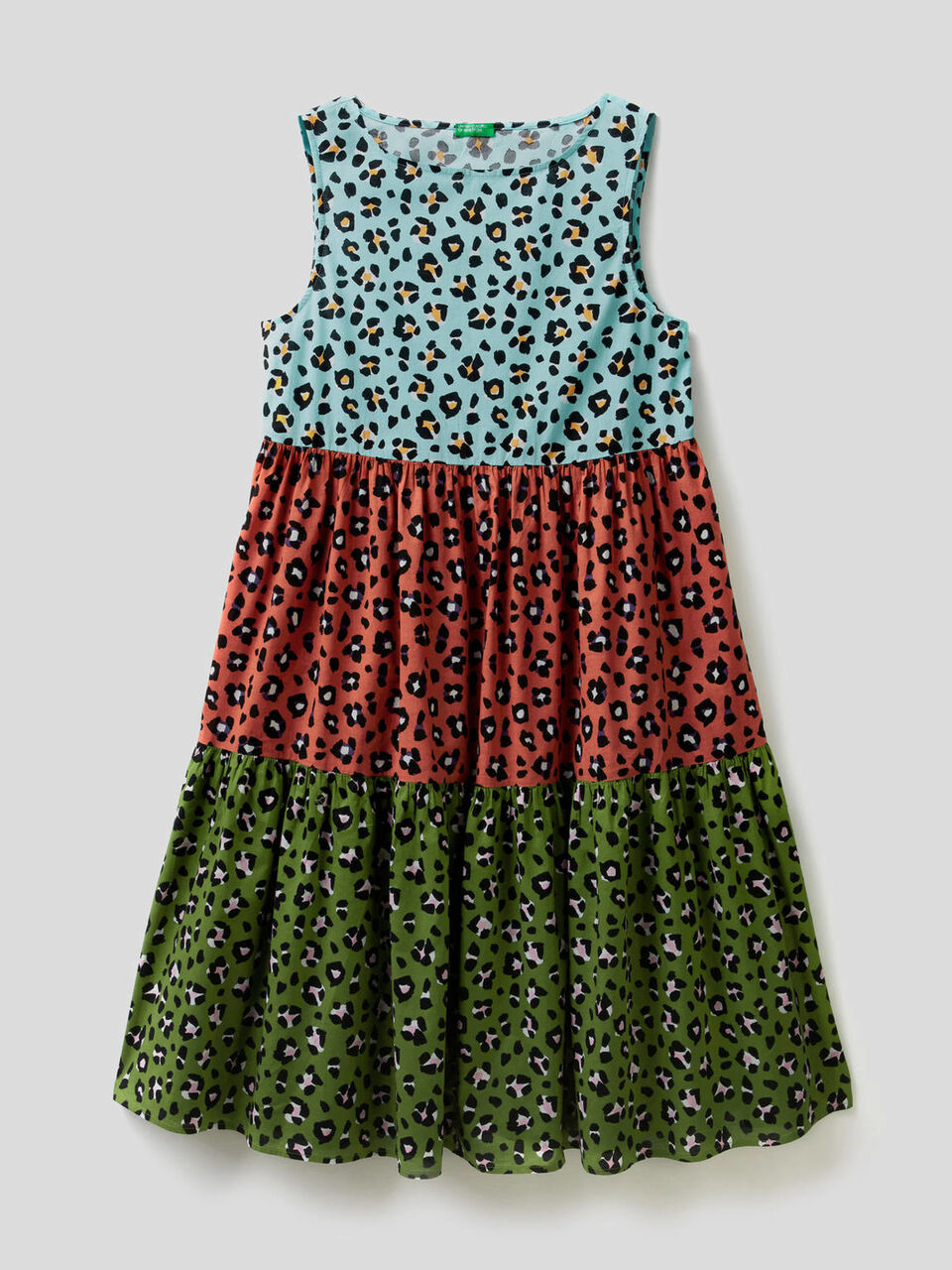 Buntes Animalier-Kleid image number 1