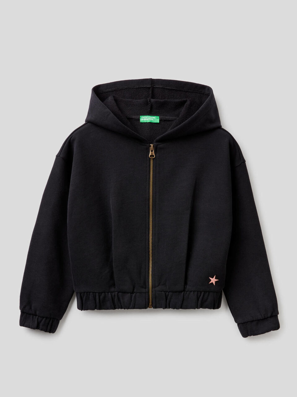 Cropped-Sweatshirt mit Nieten image number 1