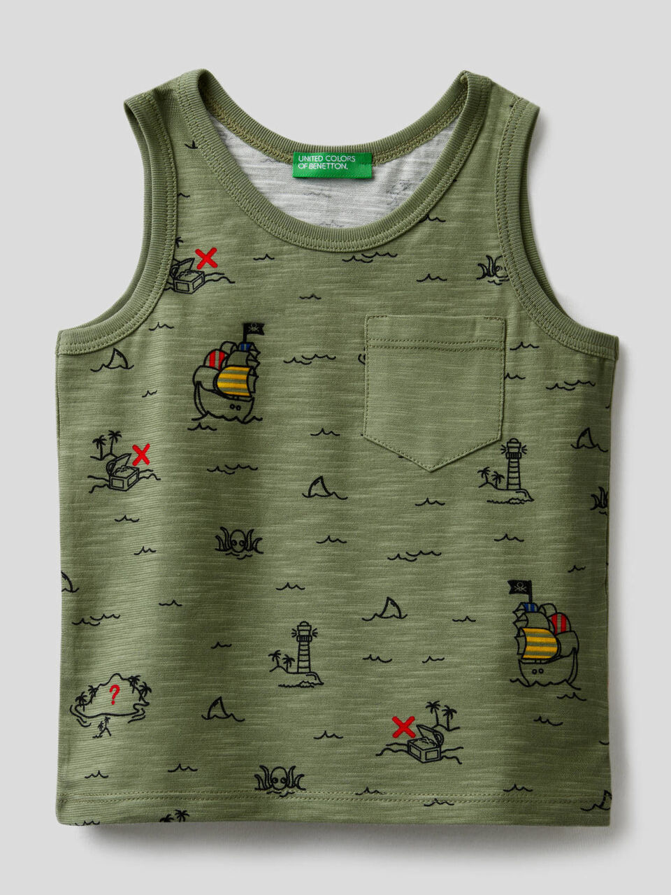 Tank-Top mit Schatzinsel-Print image number 1