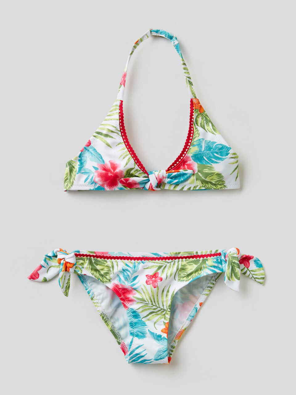 Bikini mit Tropenmuster image number 1
