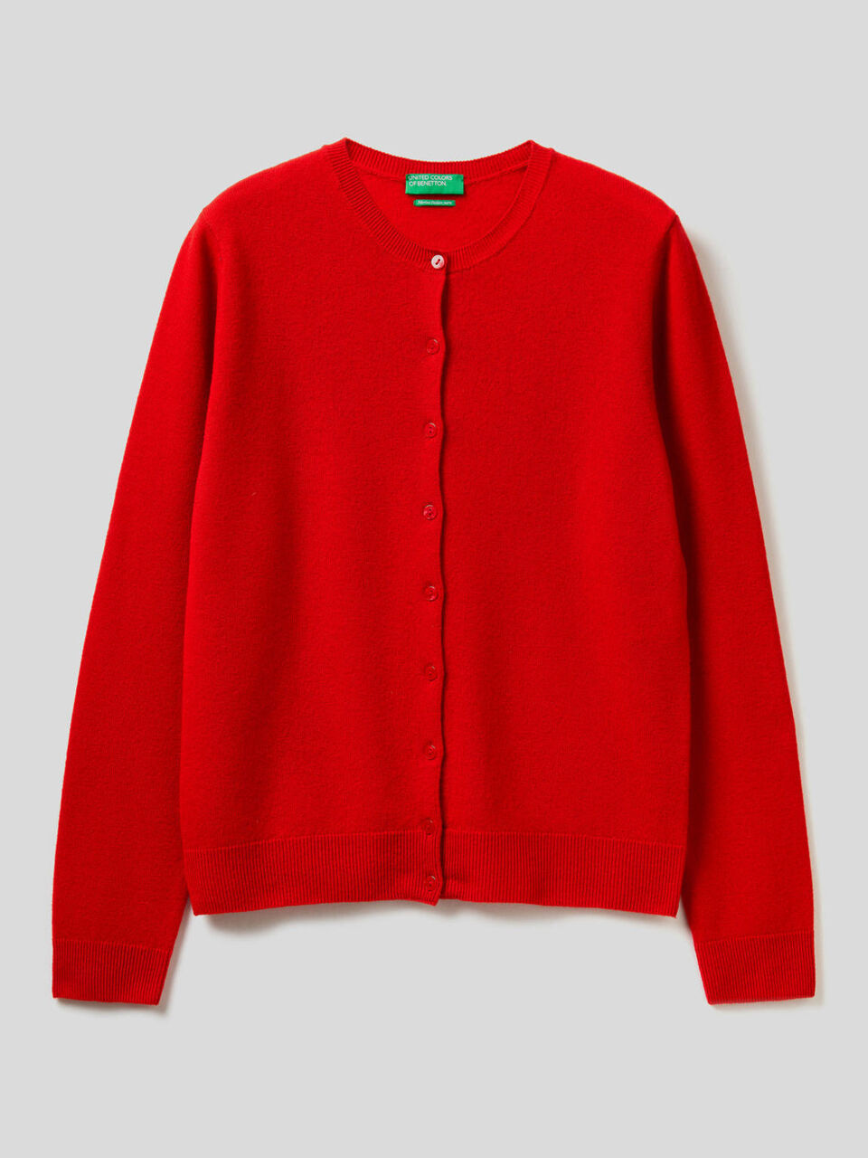 Strickjacke aus reiner Schurwolle mit Rundausschnitt image number 1
