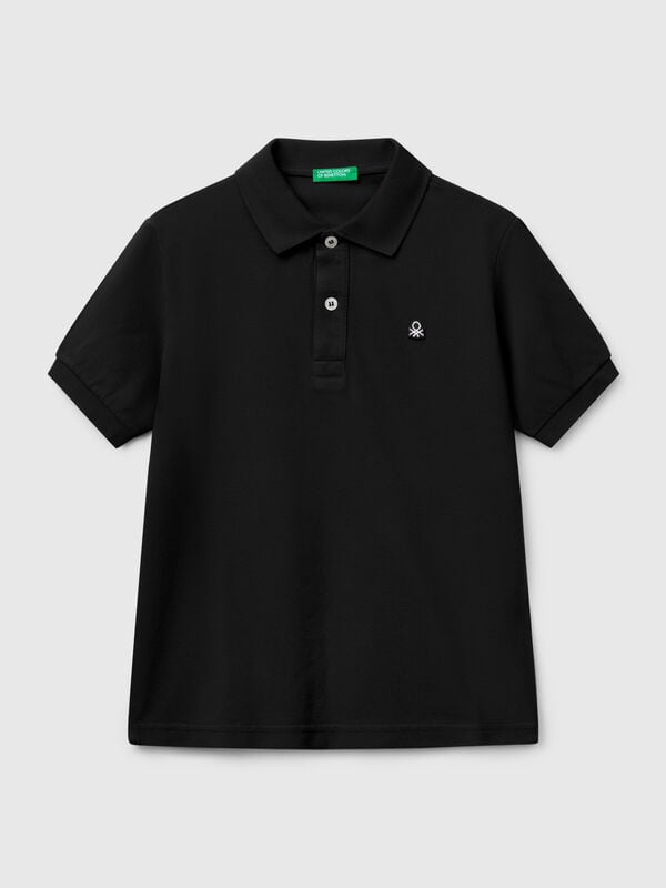 Slim-Fit-Poloshirt aus reiner Baumwolle Jungen