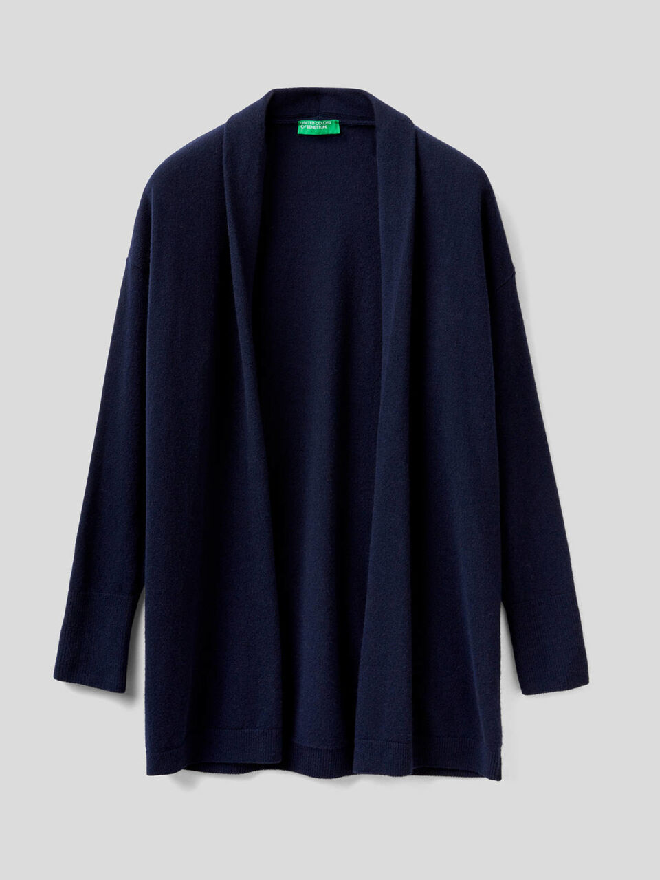 Lange Strickjacke mit Schalkragen image number 1