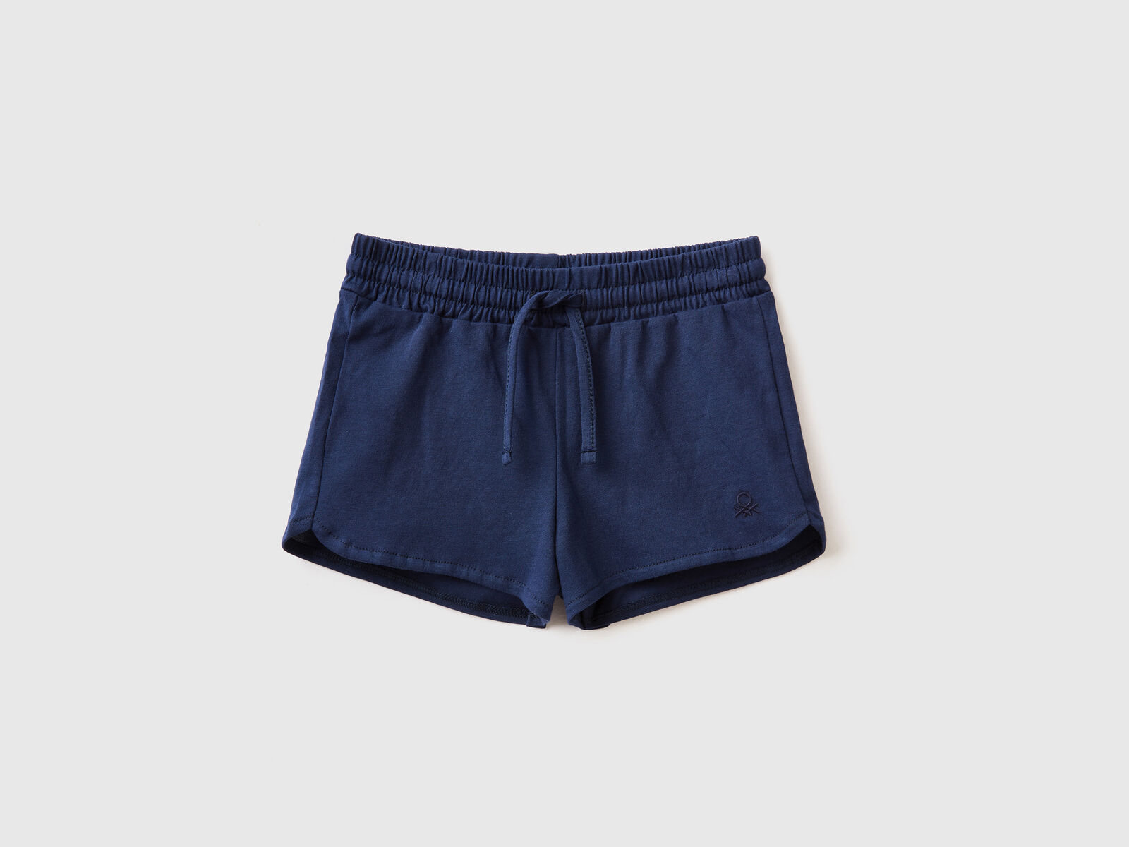 Shorts aus Bio-Baumwolle mit Tunnelzug - Dunkelblau | Benetton
