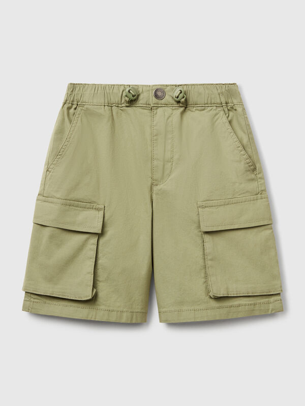 Fallschirmshorts aus Stretch-Baumwolle Jungen