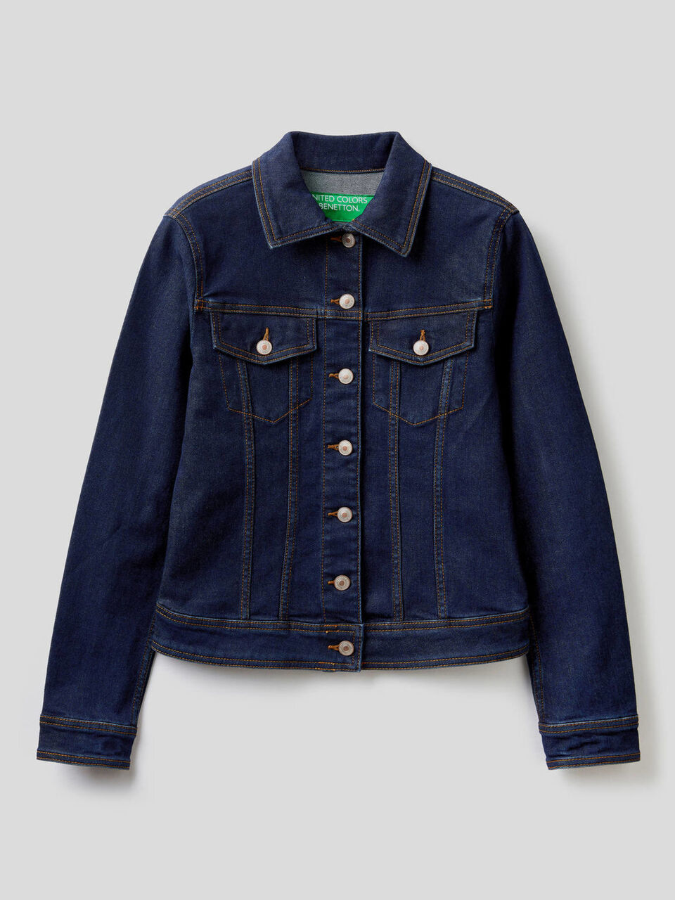 Taillierte Jeansjacke image number 1