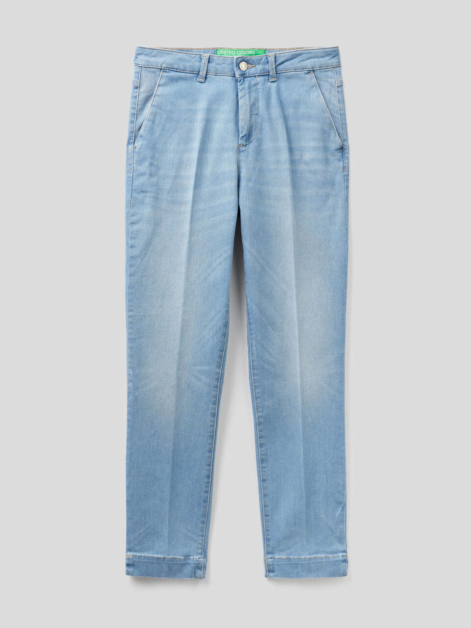Slim-Fit-Chinos aus Denim image number 1