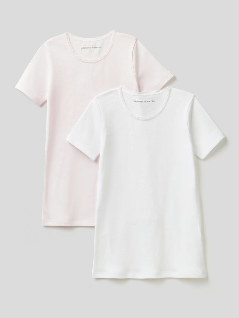 Zwei Unterwäsche-T-Shirt aus warmer Baumwolle image number 1