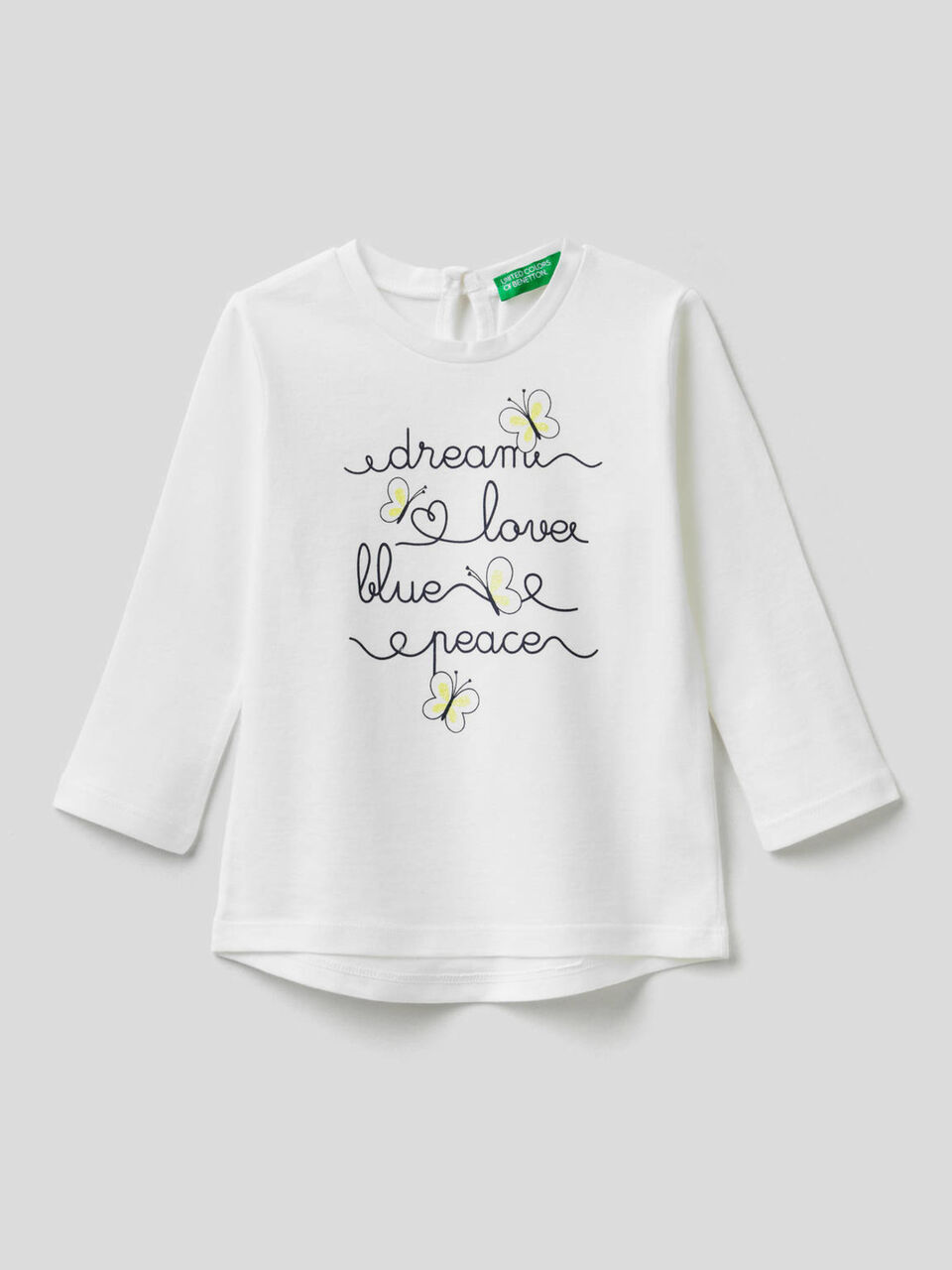 T-Shirt aus reiner Baumwolle mit langen Ärmeln image number 1