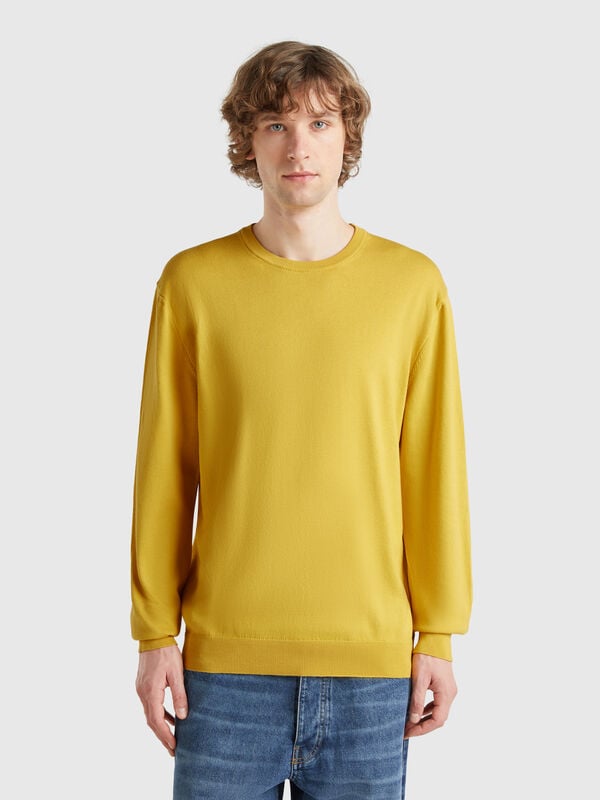 Pullover aus 100% Baumwolle mit Rundhalsausschnitt  Herren