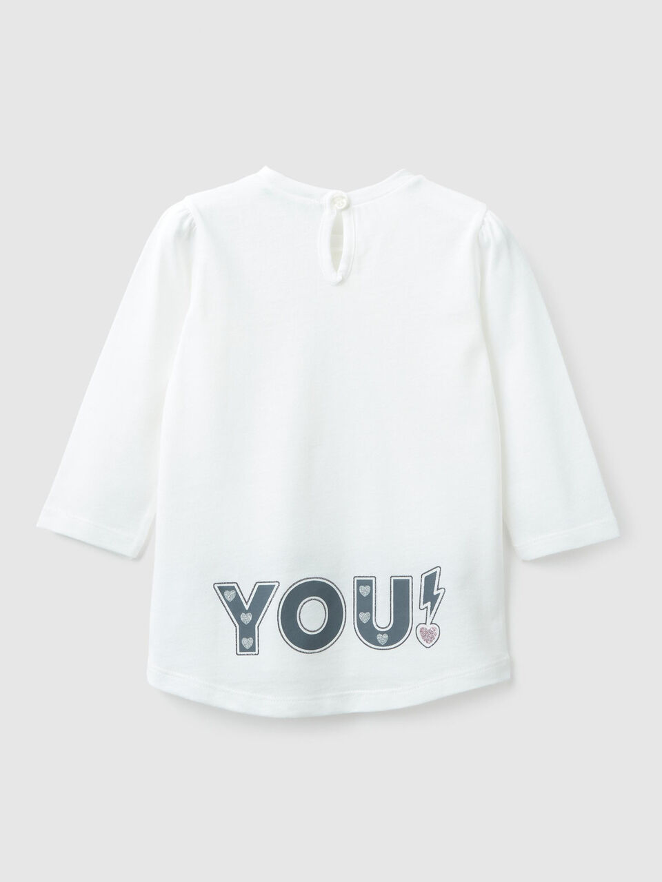 T-Shirt mit Schriftzug und Glitter image number 2