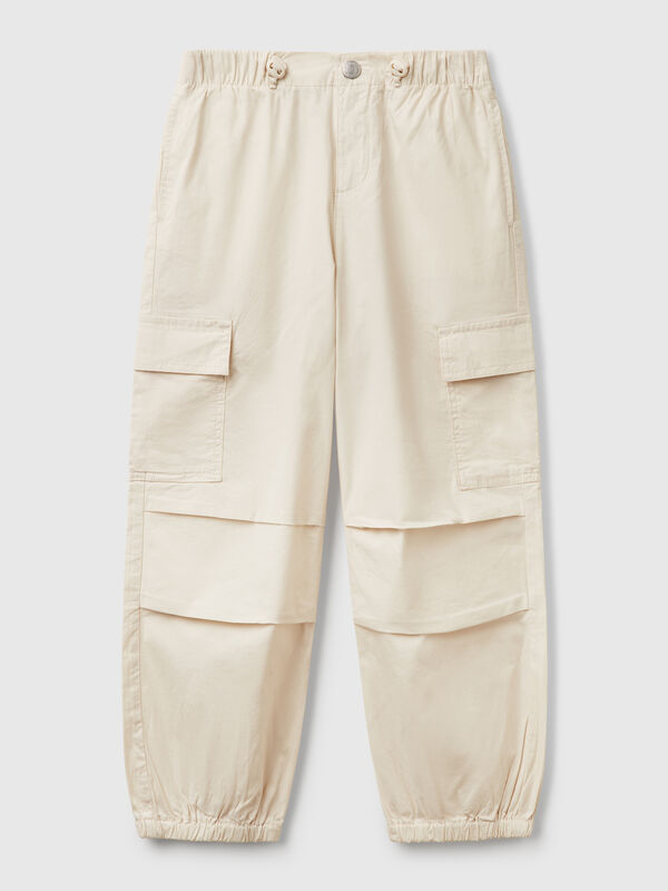 Cargohose aus Stretch-Baumwolle Mädchen