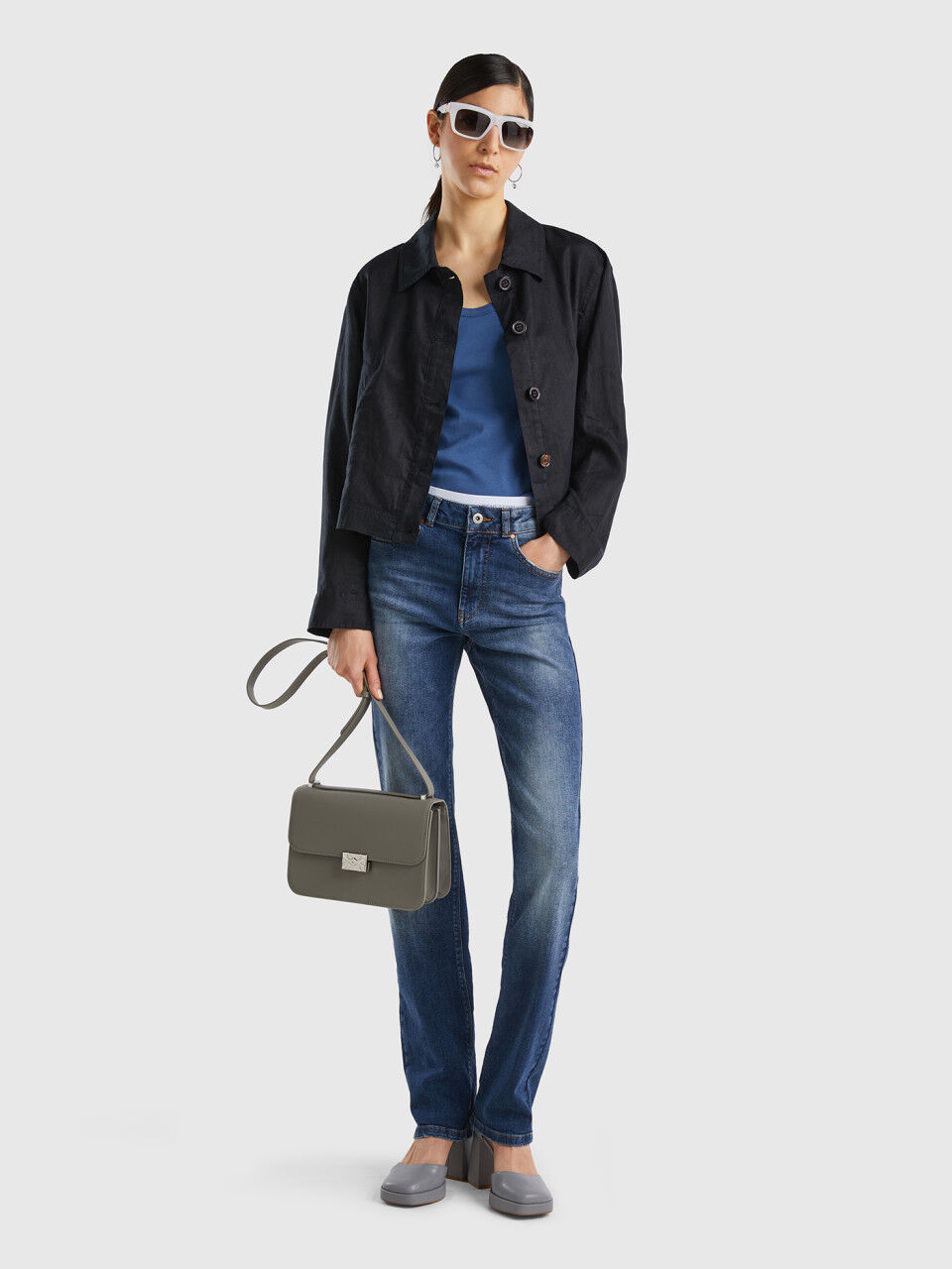Five-Pocket-Jeans in Bootcut-Länge
