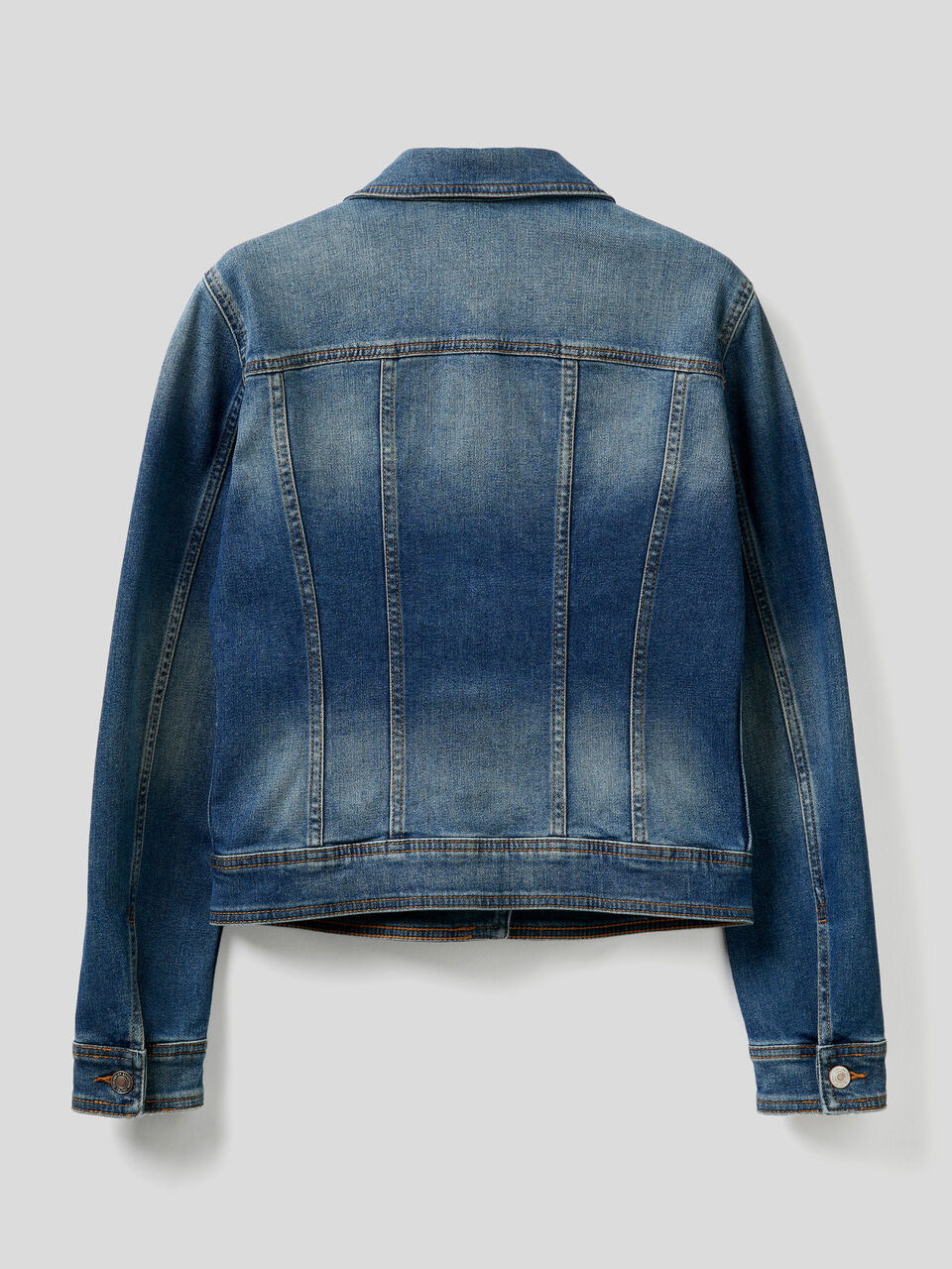 Taillierte Jeansjacke image number 2