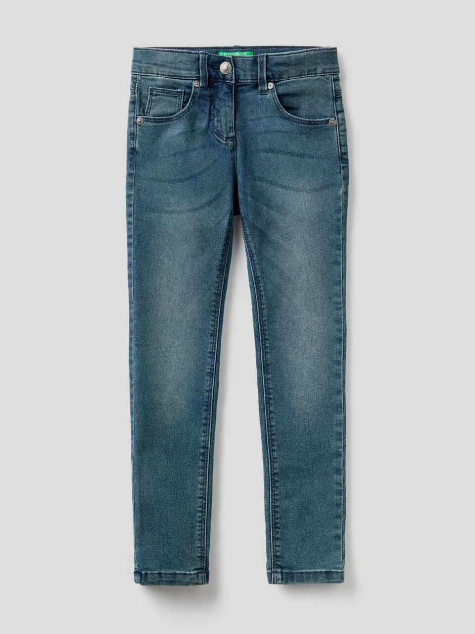Skinny-Fit-Jeans im Used-Effekt image number 1