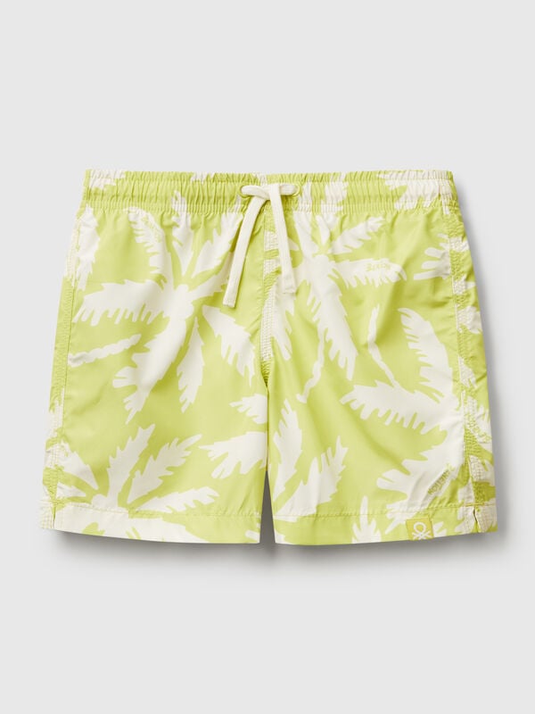 Gemusterte Badeshorts aus Nylon Jungen