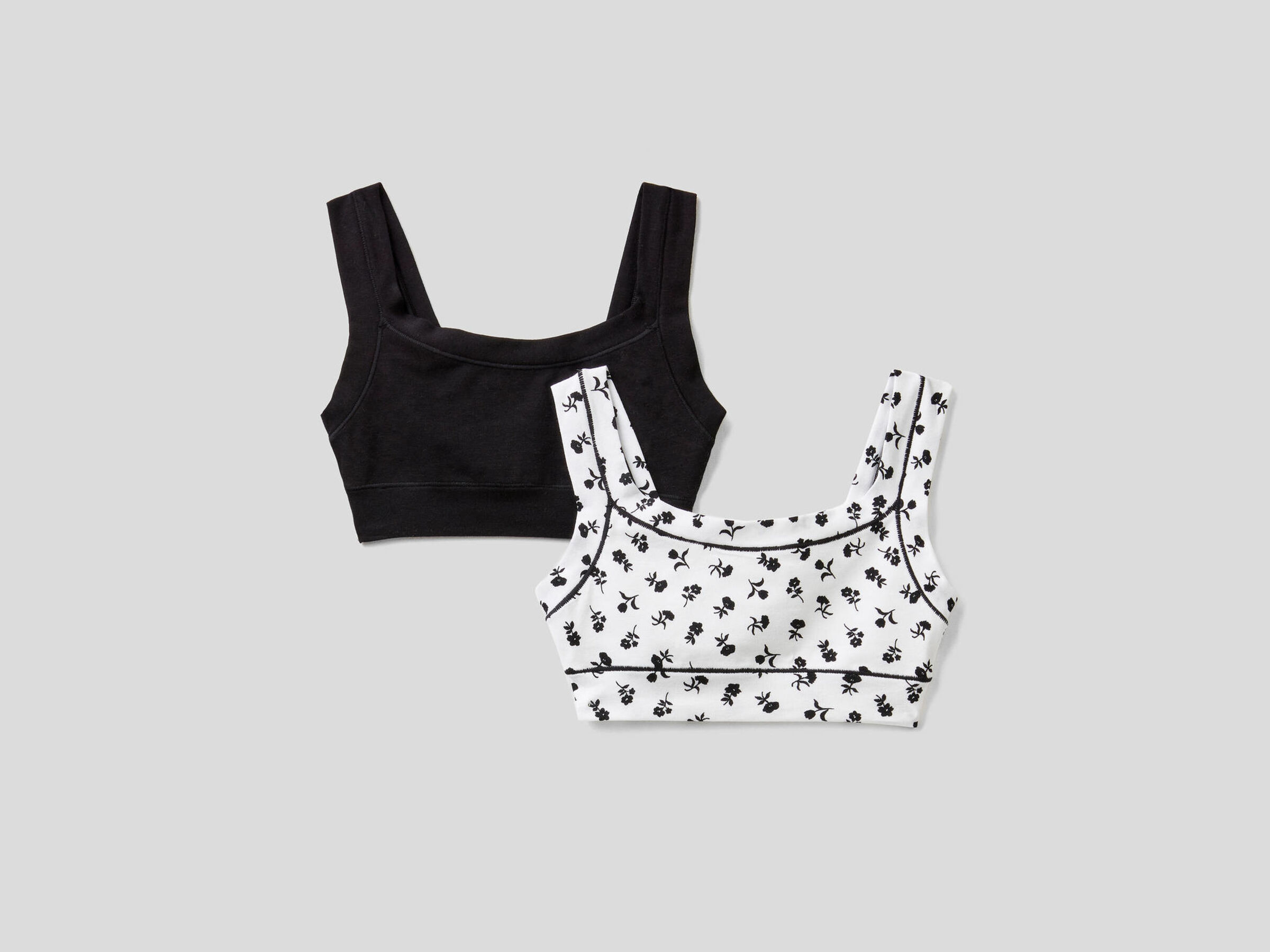 Zwei Brassiéres aus superstretchiger Bio-Baumwolle image number null