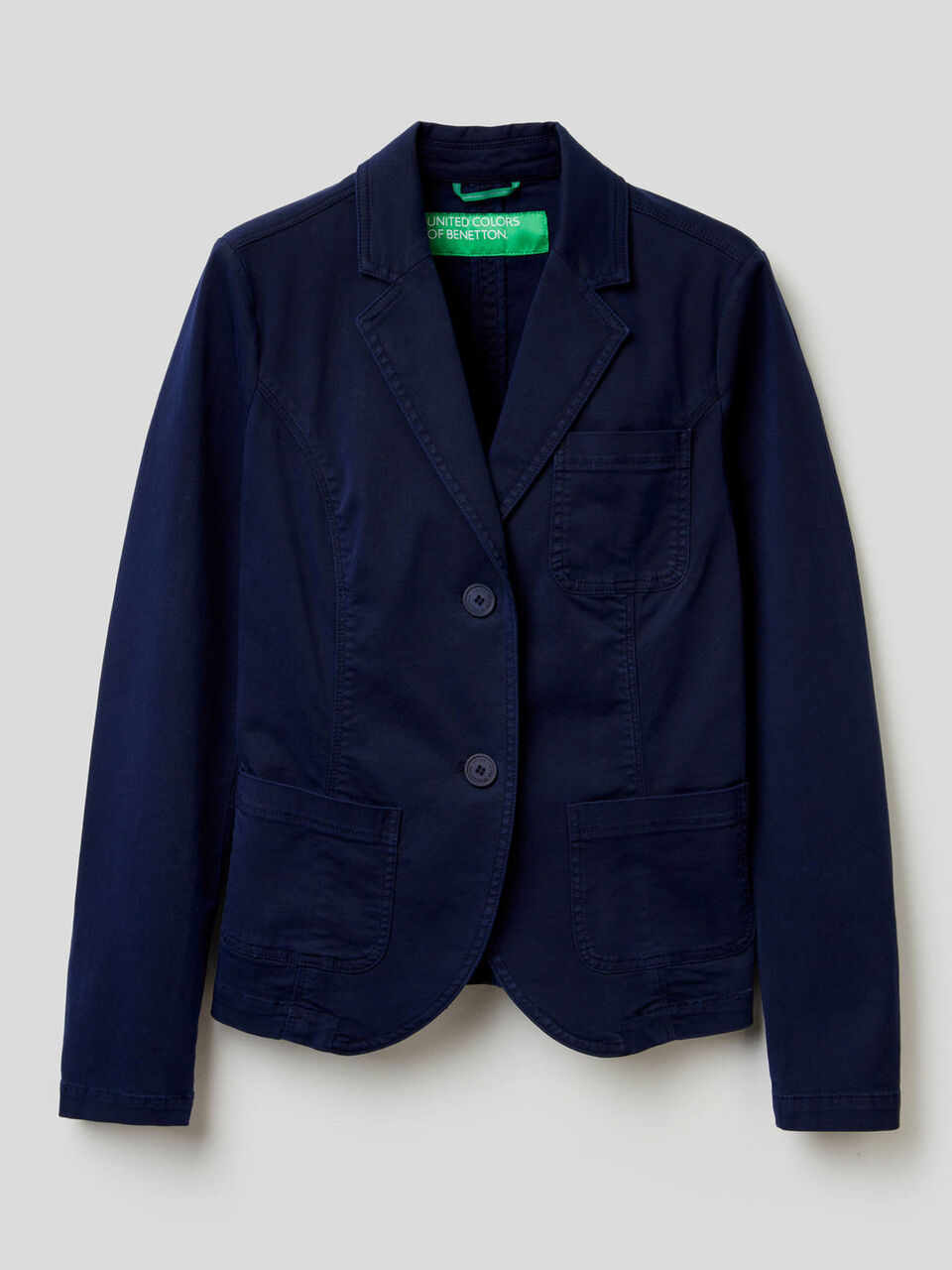 Taillierter Blazer aus stretchiger Baumwolle image number 1