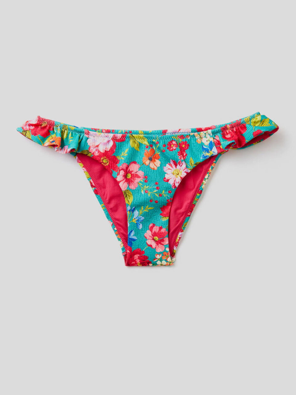 Badeslip mit Muster und Rüschen image number 1