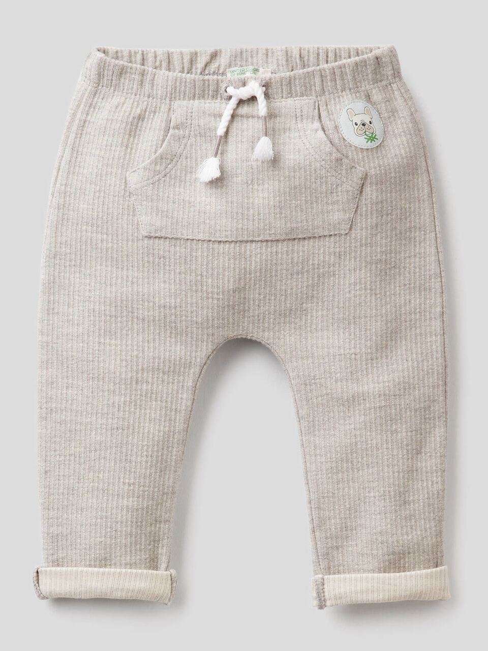 Hose aus gestreiftem Stretch-Stoff image number 1