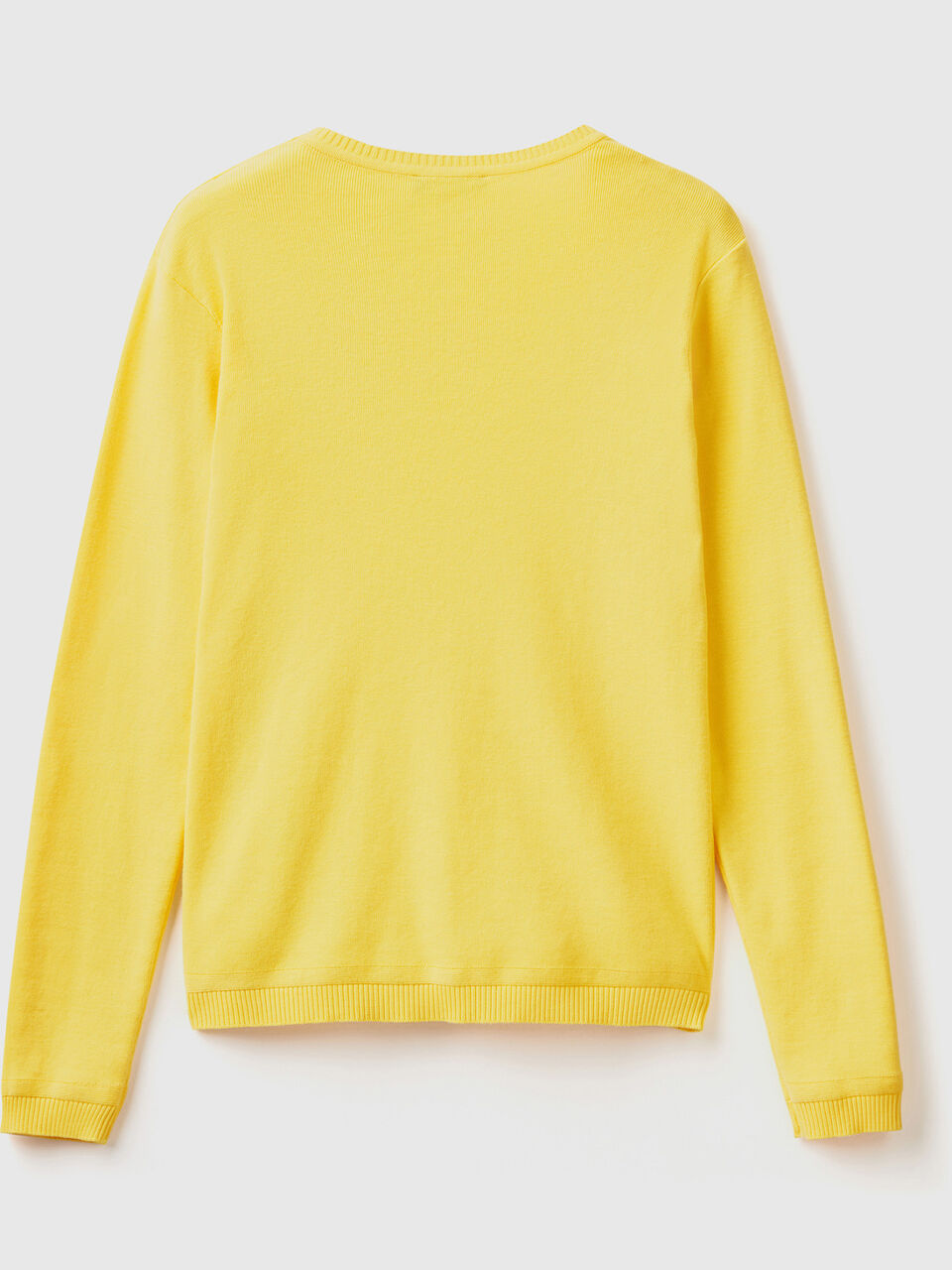Pullover mit rundem Ausschnitt aus reiner Baumwolle image number 2