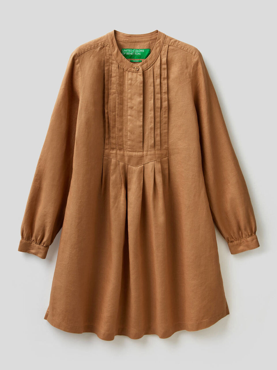 Kurzes Kleid aus 100% Leinen image number 1