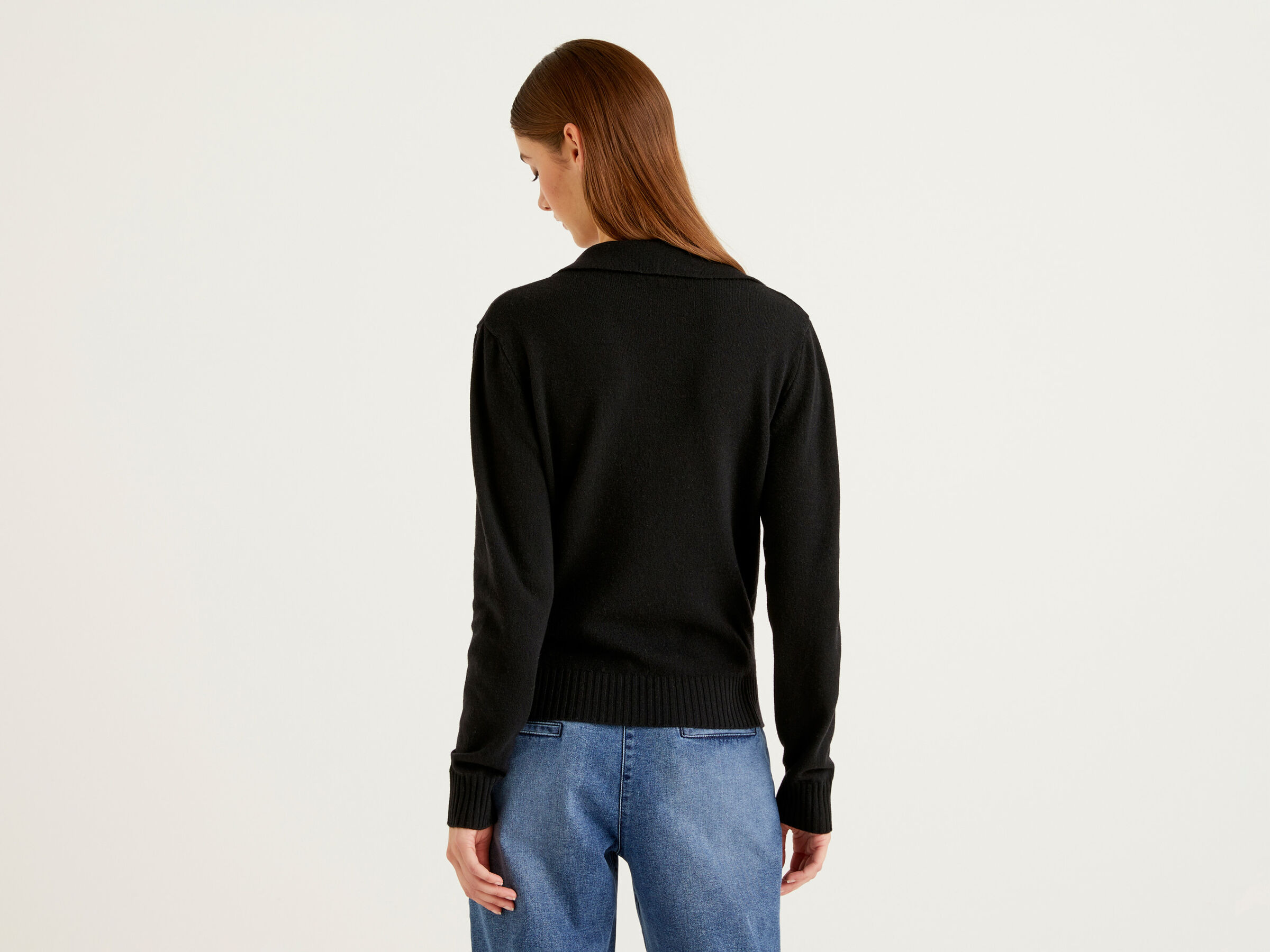 Pullover im Polo-Stil aus Wolle und Cashmere image number 2