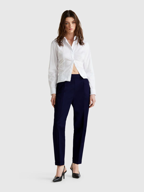 Hose aus Stretch-Baumwolle Damen