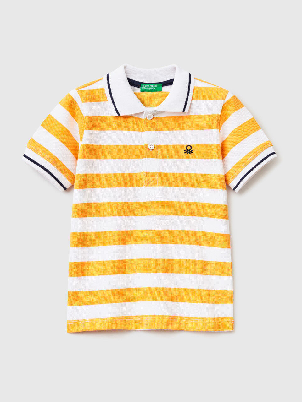Gestreiftes Polo mit kurzen Ärmeln