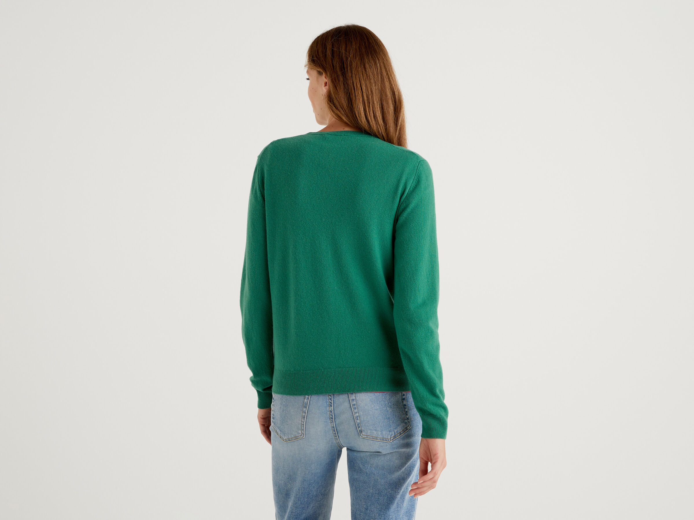 Strickjacke aus reiner Schurwolle mit Rundausschnitt image number 2