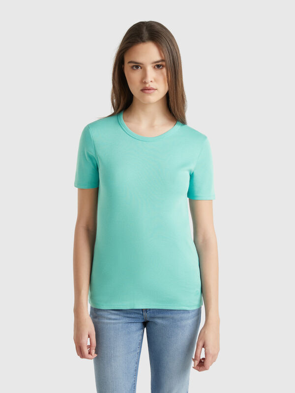 T-Shirt aus Langfaser-Baumwolle Damen