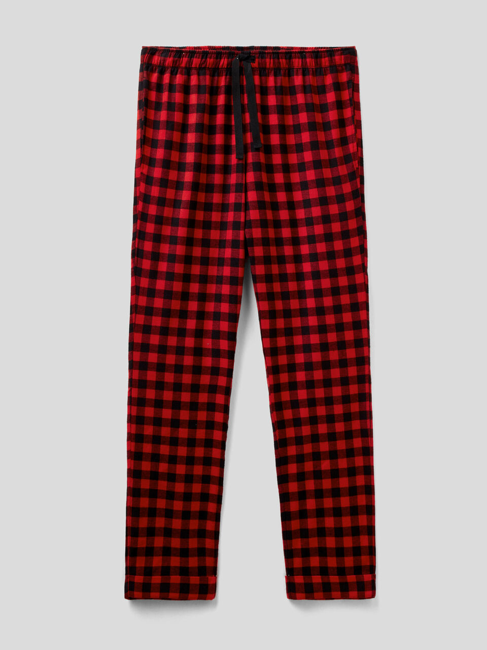 Karierte Hose aus Flanell in Baumwolle image number 1