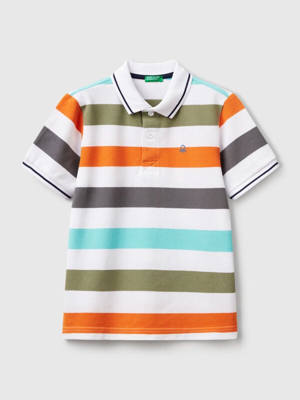 Gestreiftes Kurzarm-Poloshirt Jungen