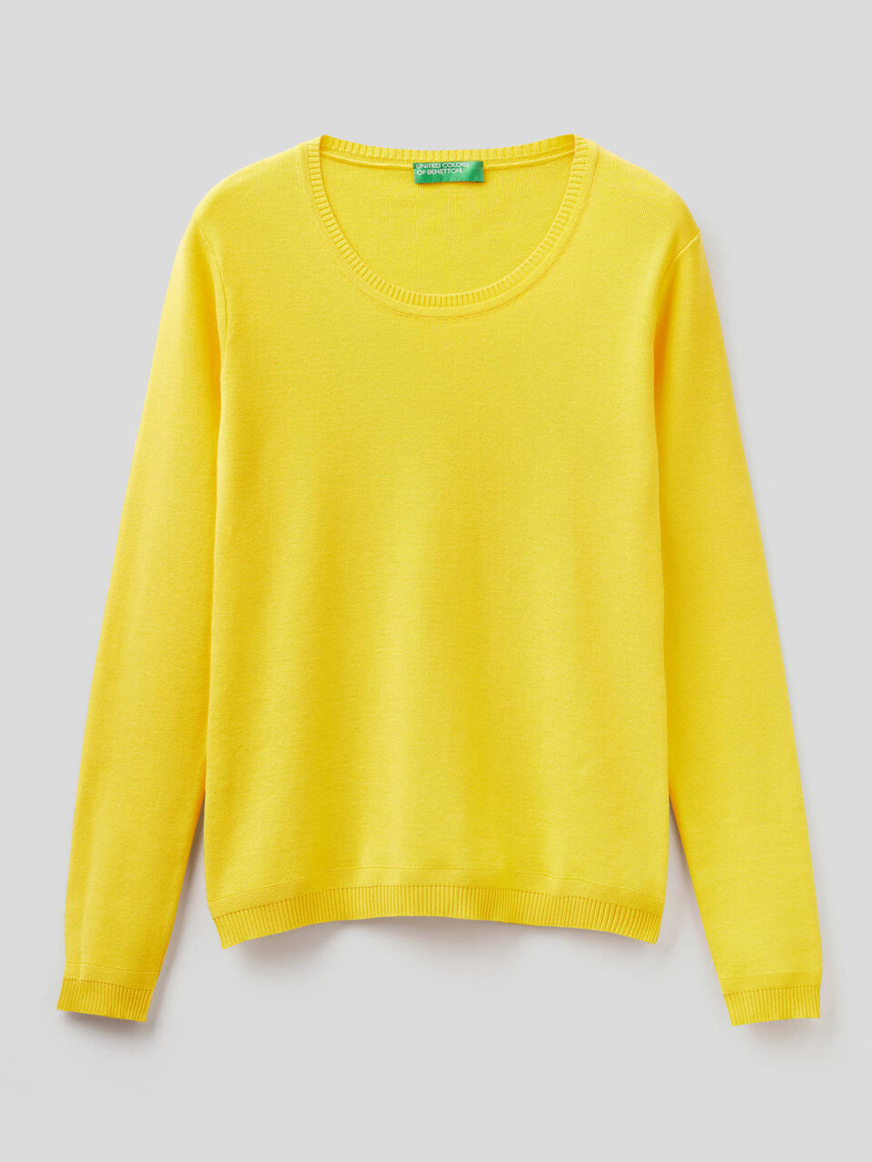 Pullover aus reiner Baumwolle mit Rundausschnitt image number 1