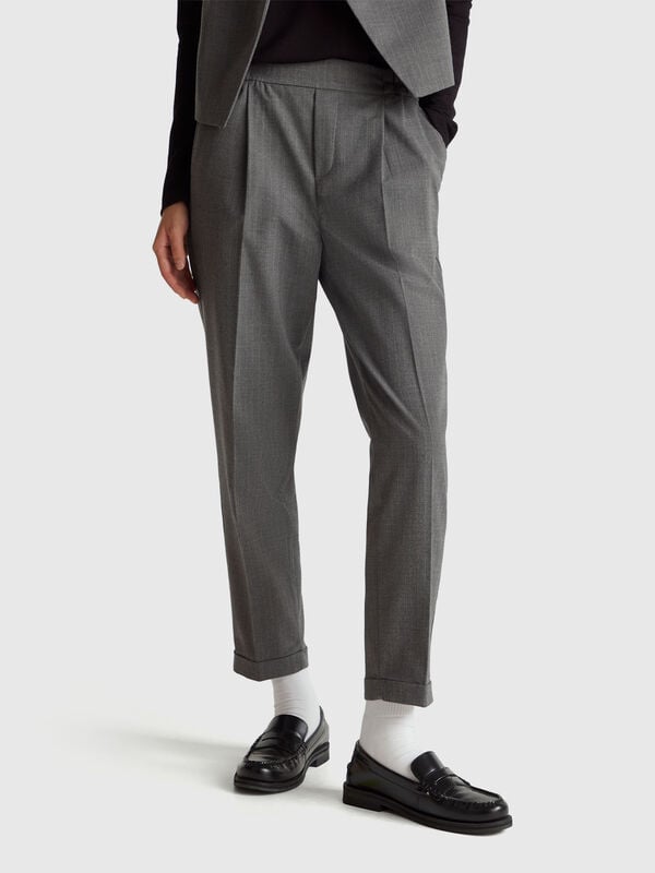 Nadelstreifenhose aus Flanell Nadelstreifenhose aus Flanell Damen