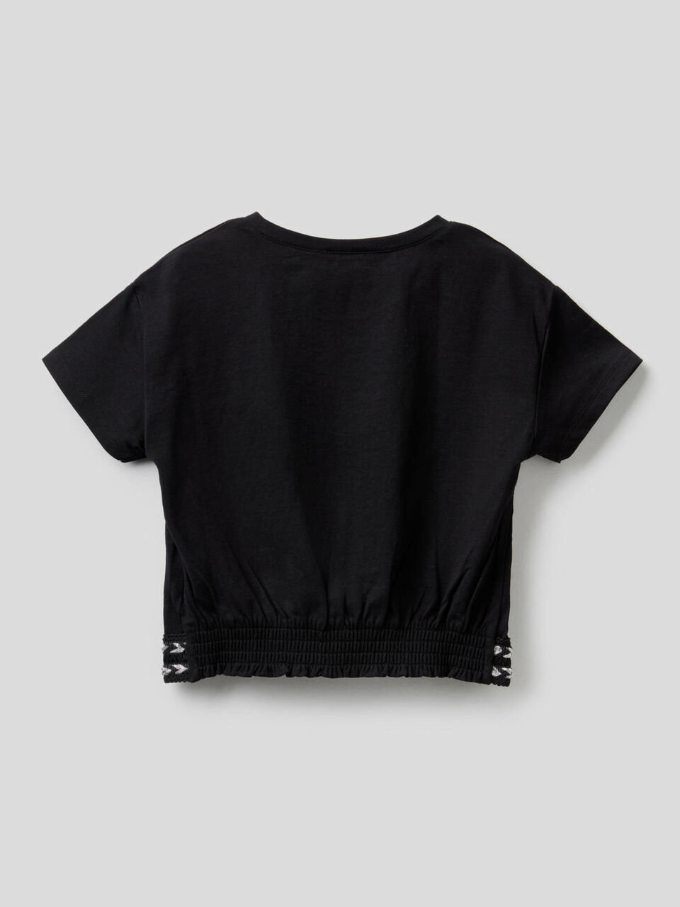 T-Shirt aus Baumwolle mit Cropped-Länge image number 2