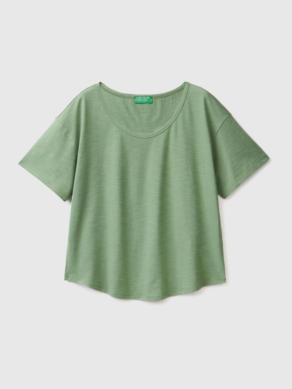 T-Shirt aus leichter Baumwolle mit kurzen Ärmeln image number 1