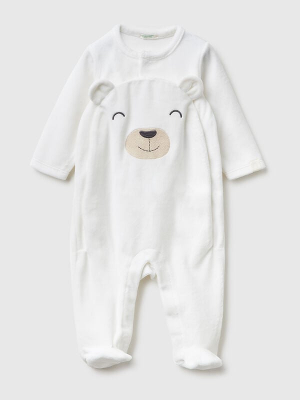 Chenille-Einteiler mit Tiermotiv Chenille-Einteiler mit Tiermotiv Newborn