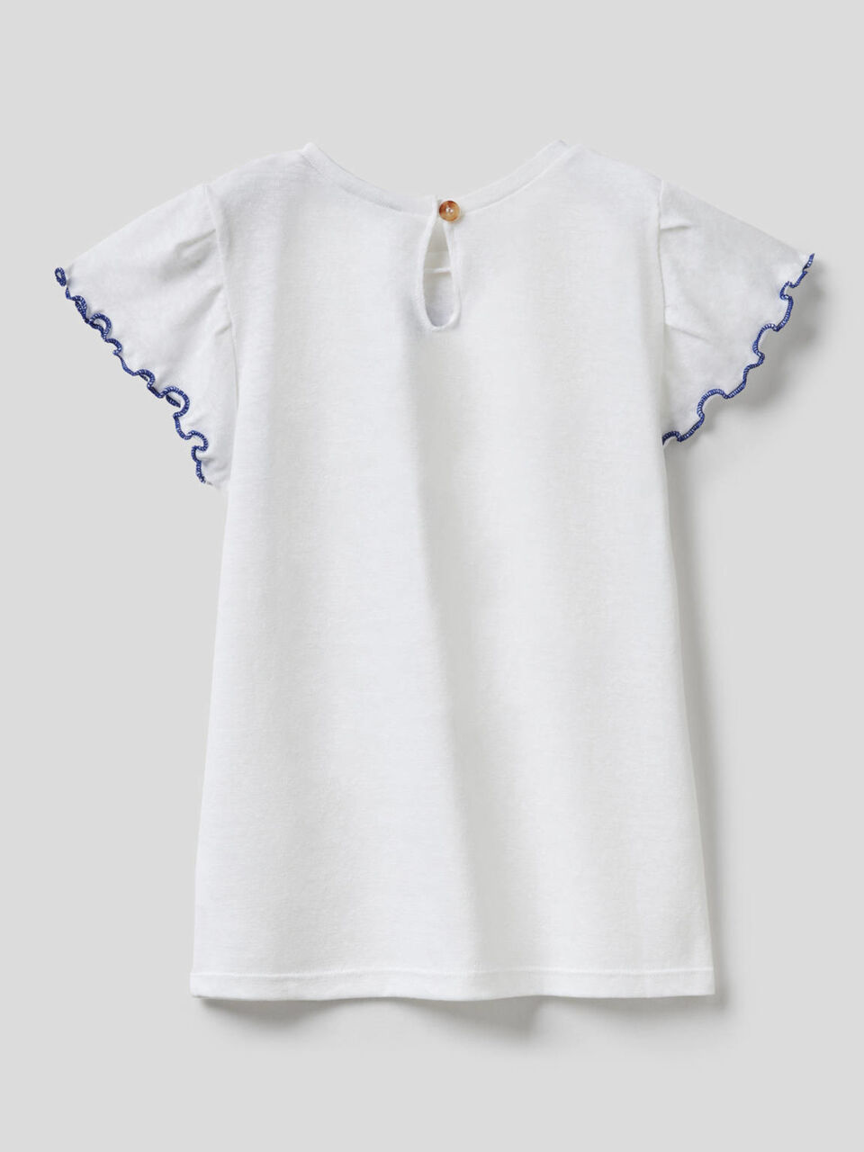 T-Shirt mit Volant-Ärmeln image number 2