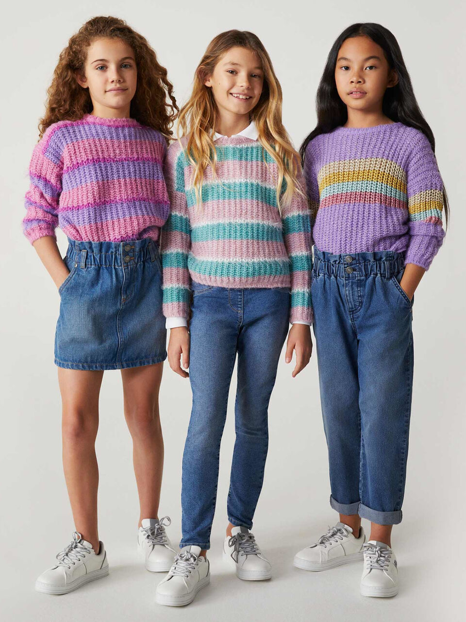 Gestreifter Pullover in einer Wollmischung image number 1
