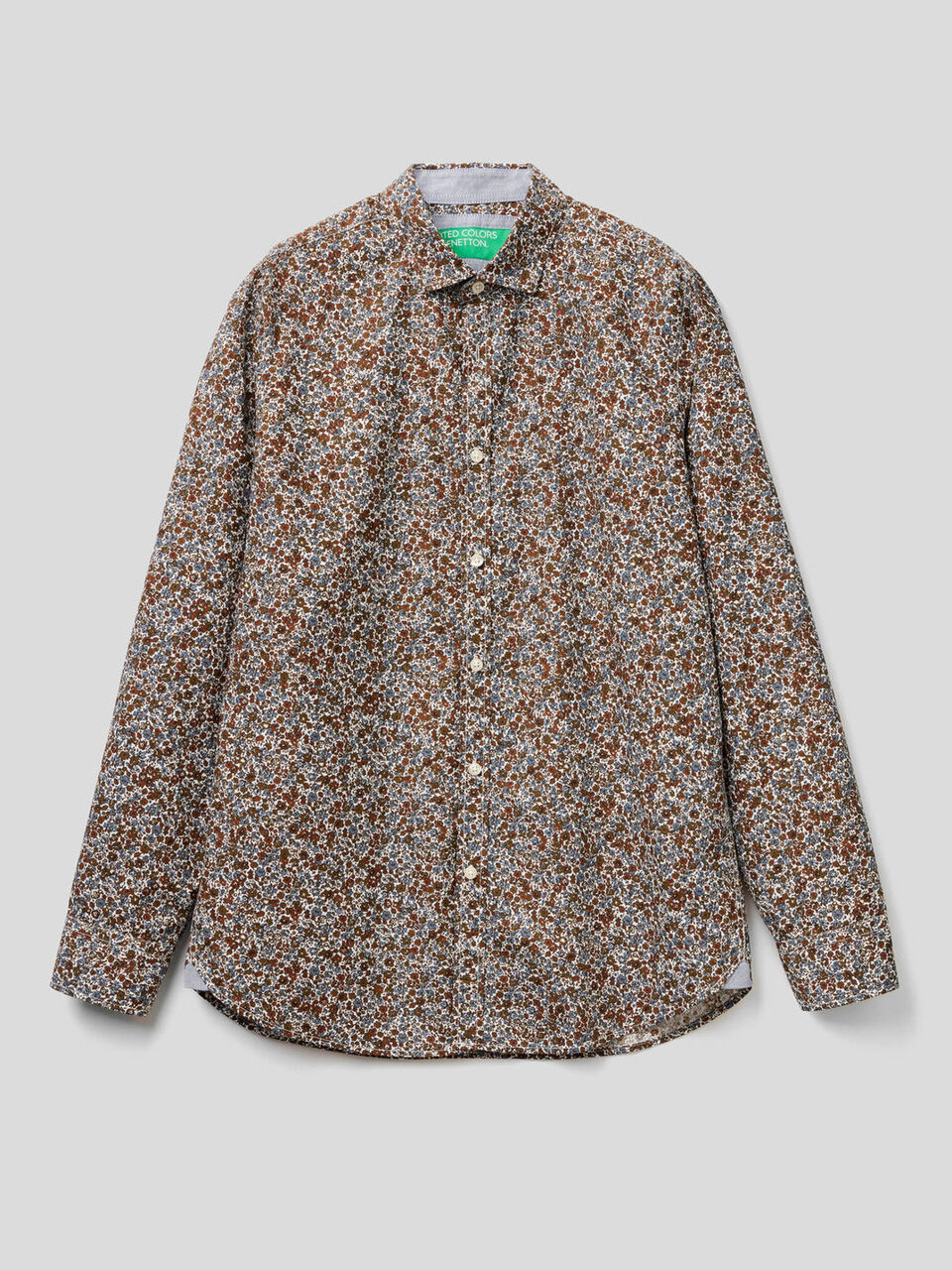 Slim Fit-Hemd mit Musterprint image number 1